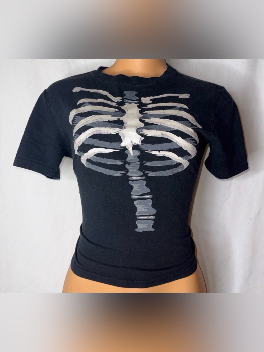Black Skeleton Graphic Tee